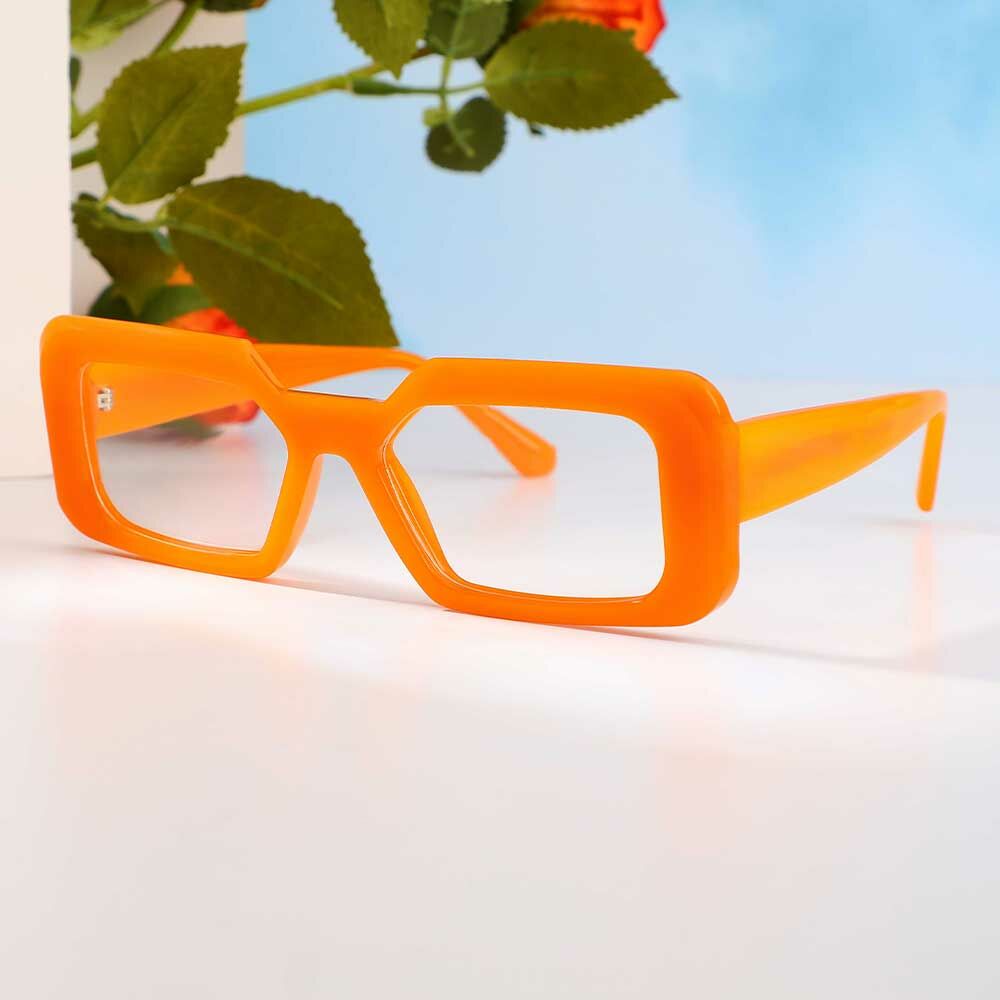 Lunettes de Vue Channing Rectangle Orange