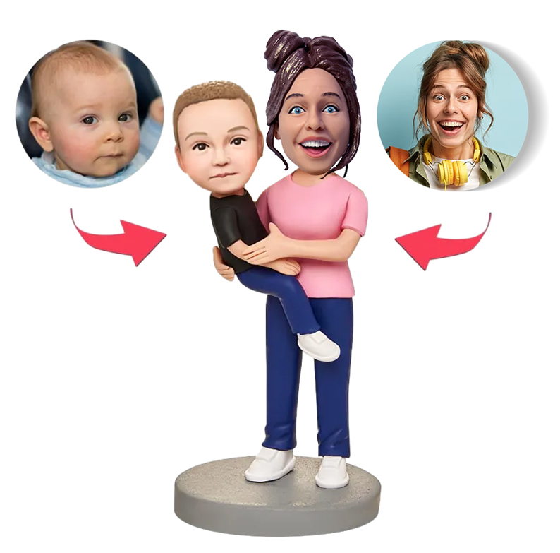 カスタマイズ 顔 似顔絵 ボブルヘッド 首ふり 人形 フィギュア