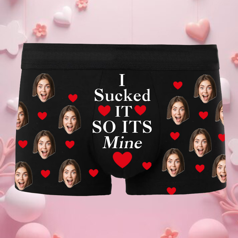 Personalized Picture Men's Underwear Boxer Briefs Surprising Gift for Boyfriend
