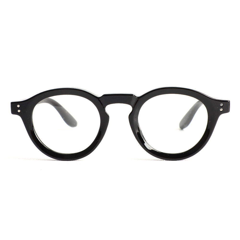 Donahue Runde Schwarze Brille