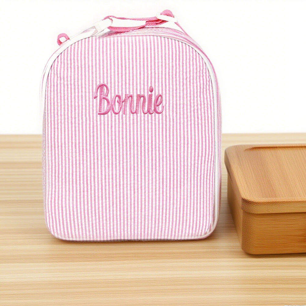 Personalized Lunch Bags with Embroidered Name Insulated Lunch Bag Kid Tote Bag for Kids