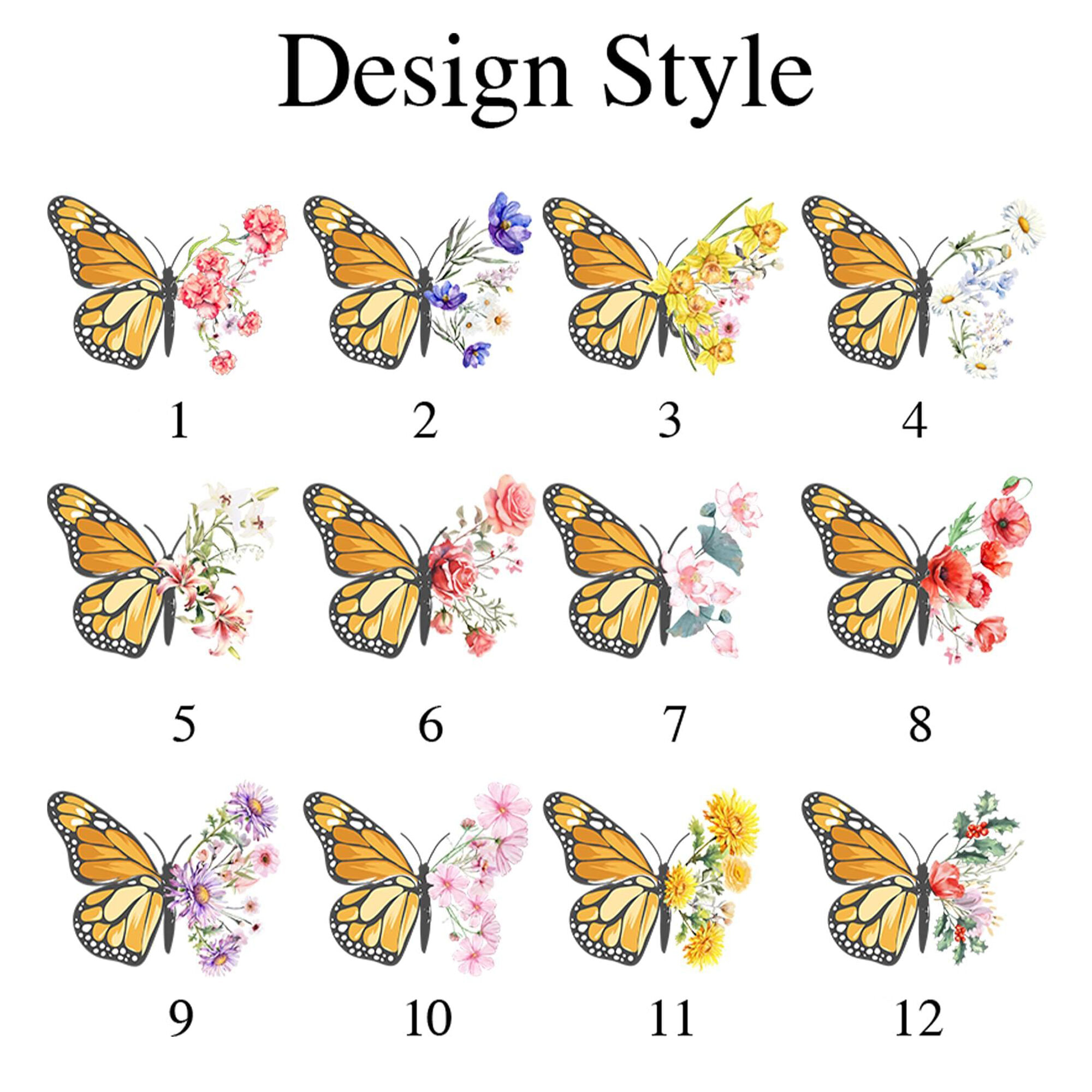 Personalized Leather Magnetic Bookmark with Butterfly Birth Flower Birthday Gift for Her