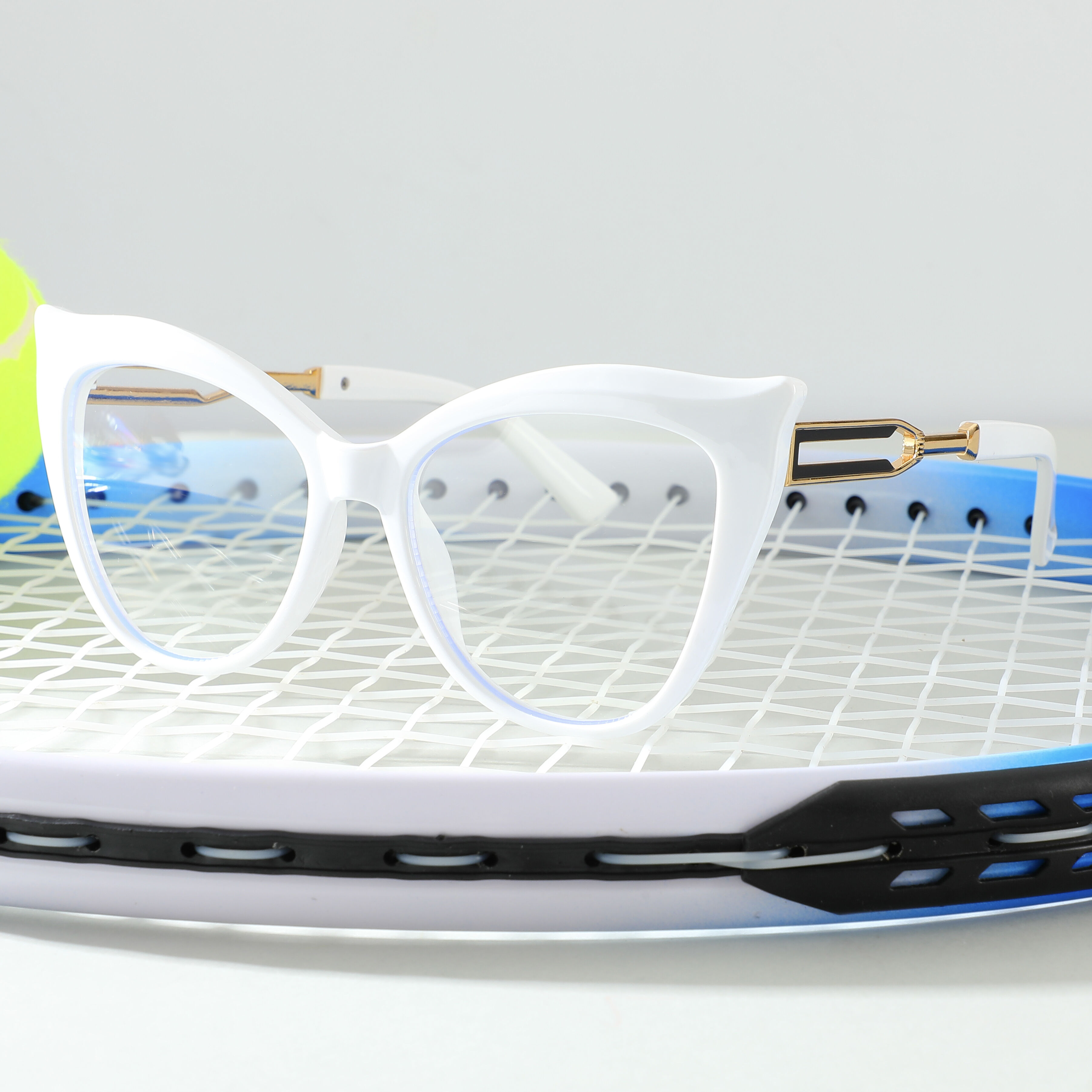 Lunettes de Vue Lydia Cat Eye Blanche