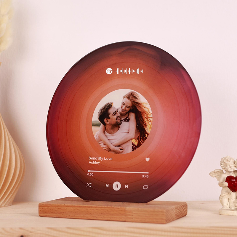 Personalized Picture Frame with Custom Spotify Code Beautiful Gift for Friend