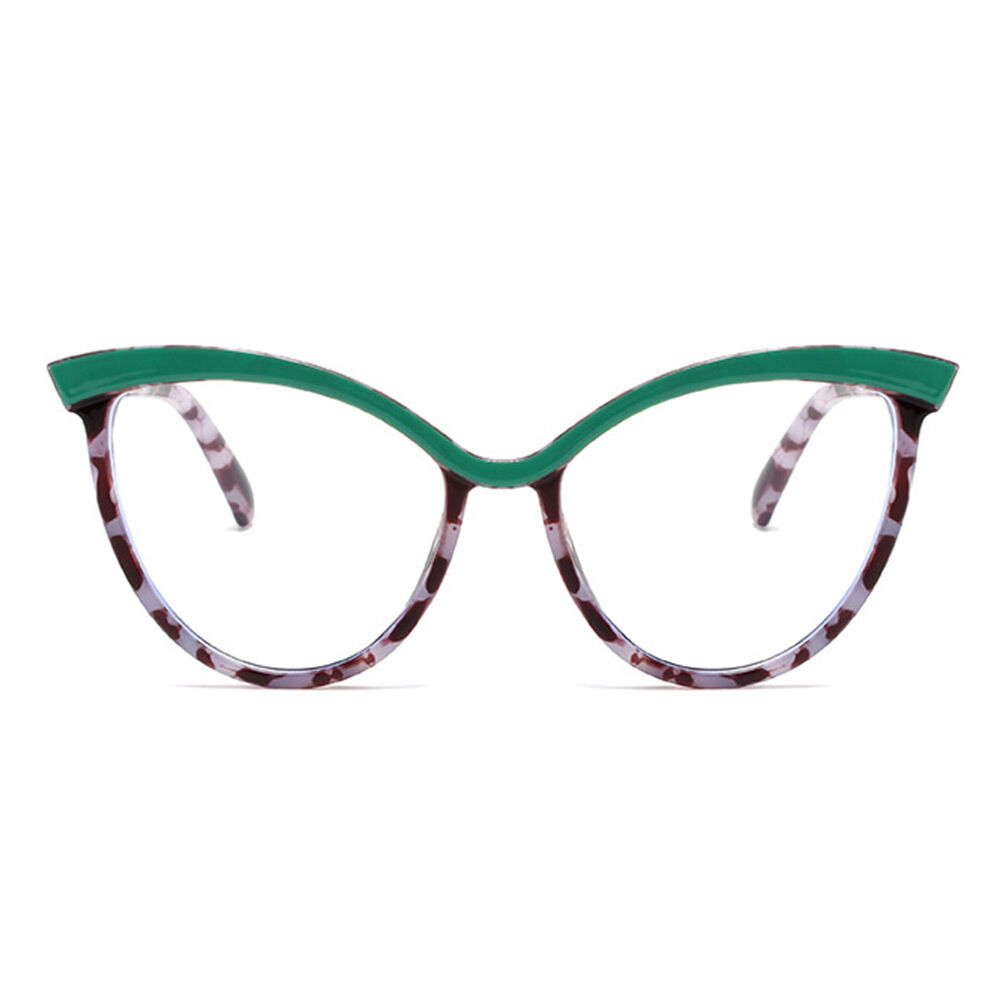 Bing Cat Eye Grüne Brille