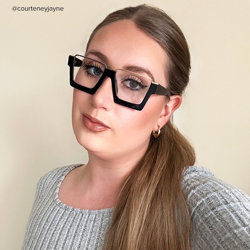 Lunettes de Vue Une Carré Noir