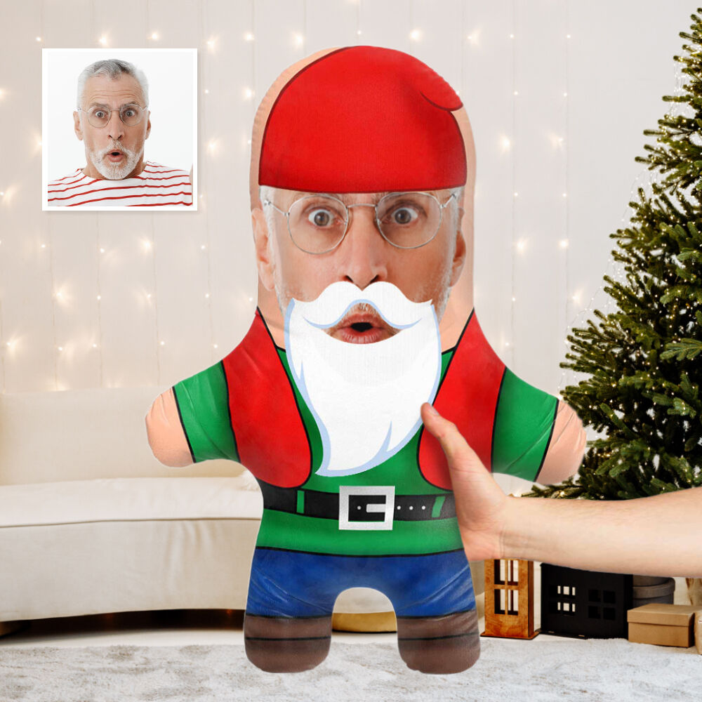 Personalized Face Pillow Santa Claus Fashion Christmas Gift