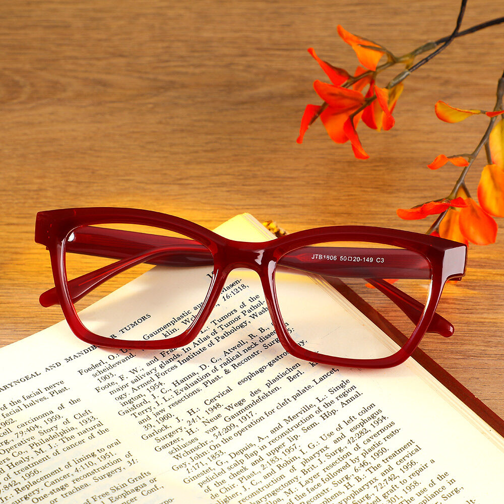 Occhiali da Vista Griselda Quadrato Rosso