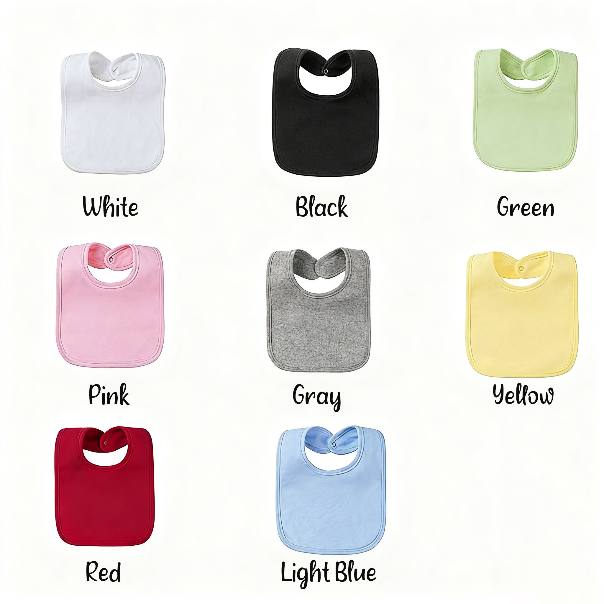 Personalized Name Embroidered Baby Bib Best Gift for Kids