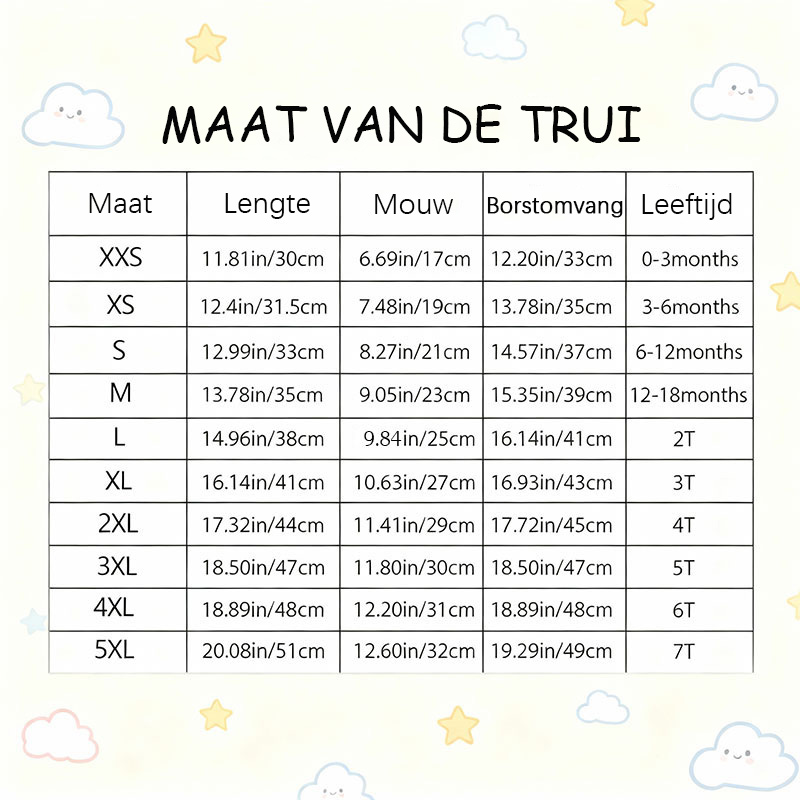 Gepersonaliseerde trui met geborduurde naam Grappig cadeau voor kinderen