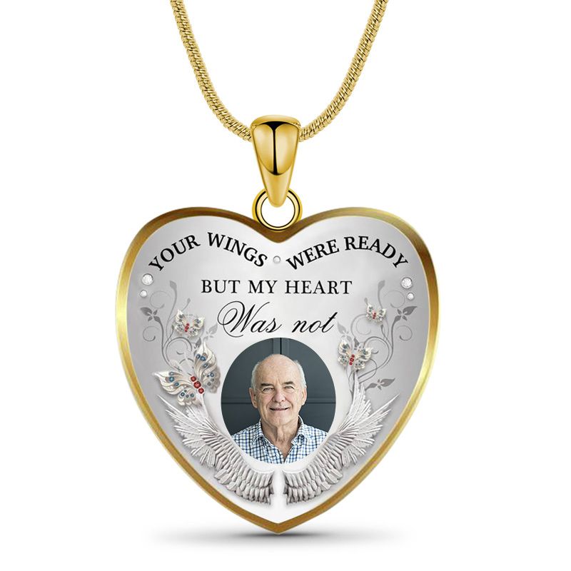 写真入れ ハート ネックレス