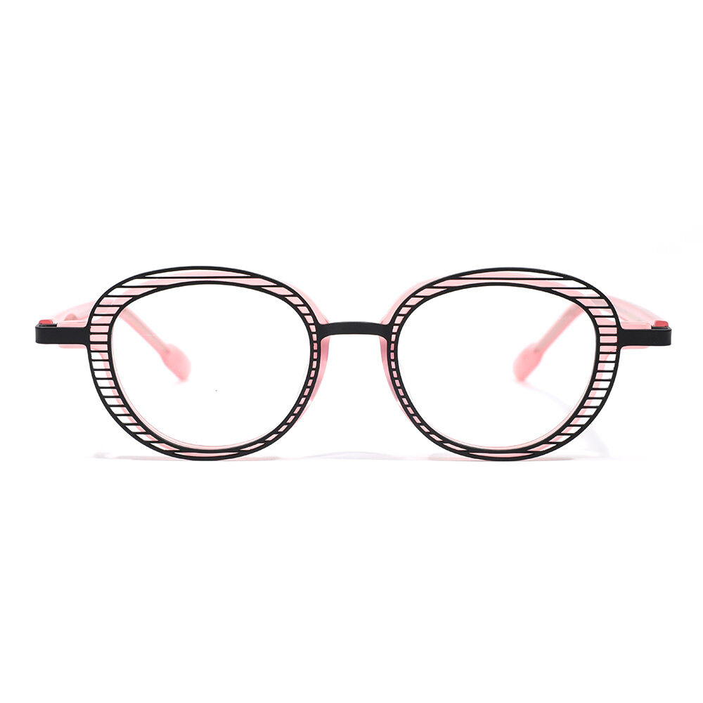 Zenob Oval Pink Glasses