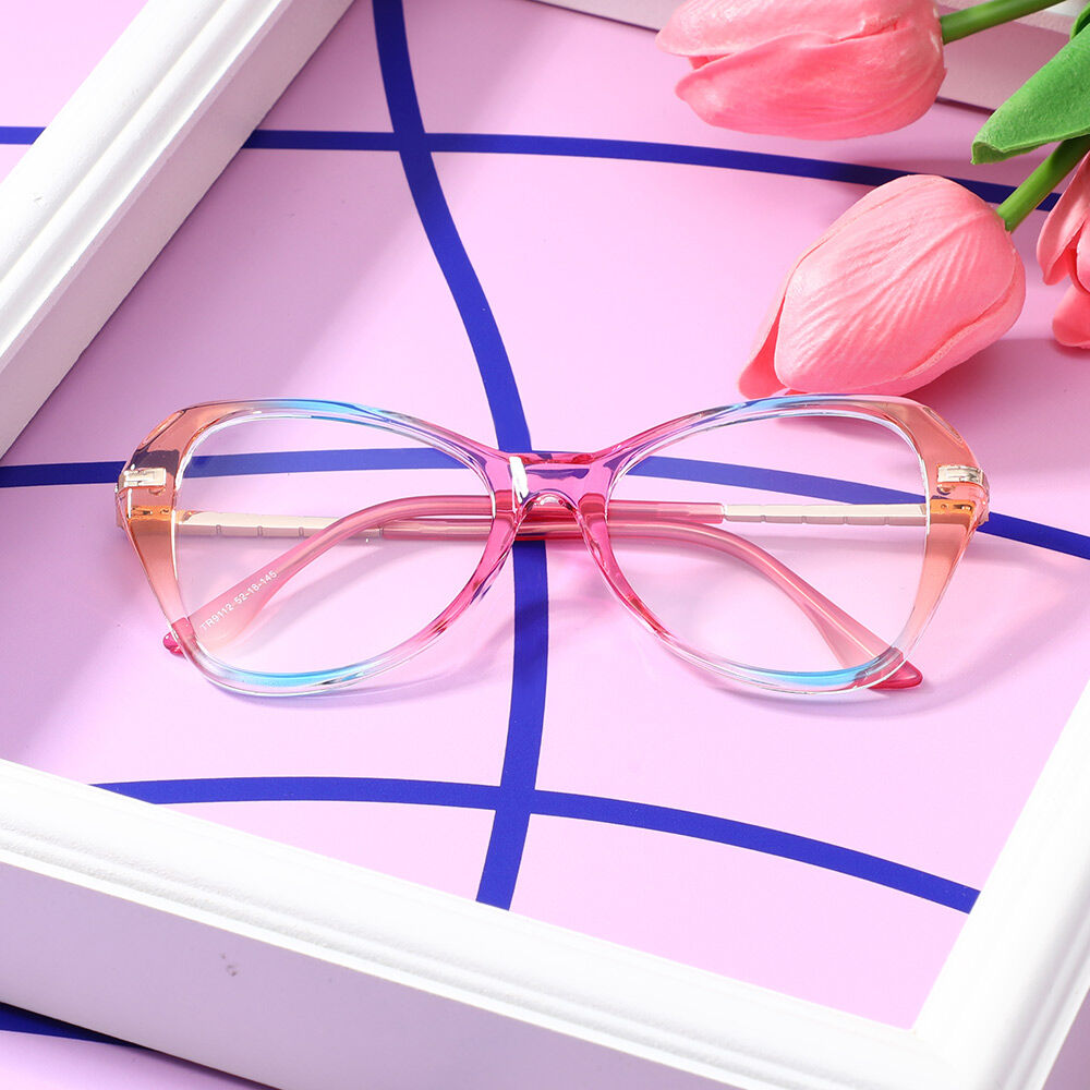 Zenob Cat Eye Rainbow Glasses