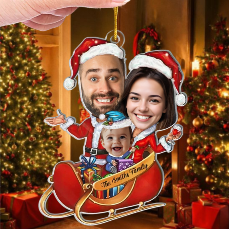 Adornos navideños personalizados Fotos familiares personalizadas Regalos cálidos para mamá