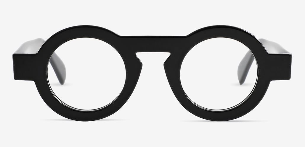 Meroy Black Round Glasses