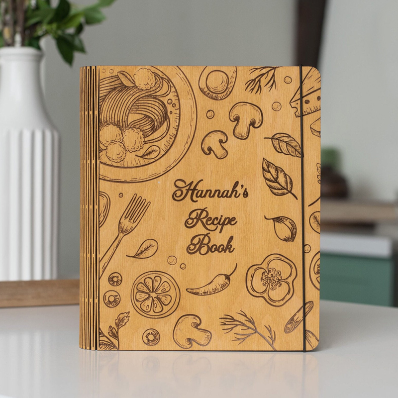 Personalized Recipe Book Custom Varied Kitchen Supplies Cover Gift for Dear Mom