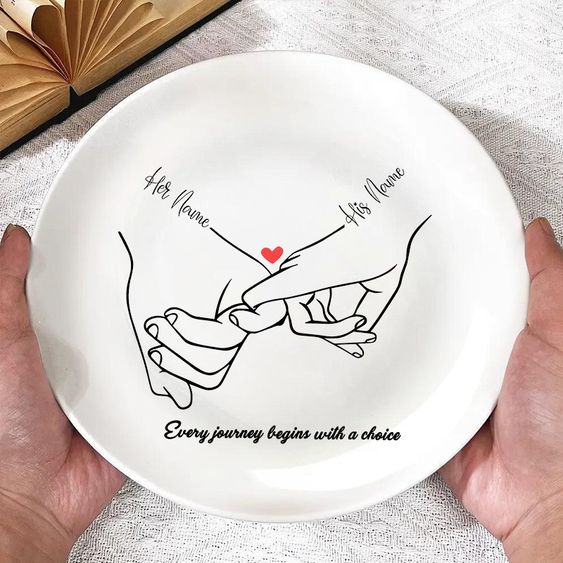 Spersonalizowana tabliczka z własnym tekstem Prosty prezent na Walentynki