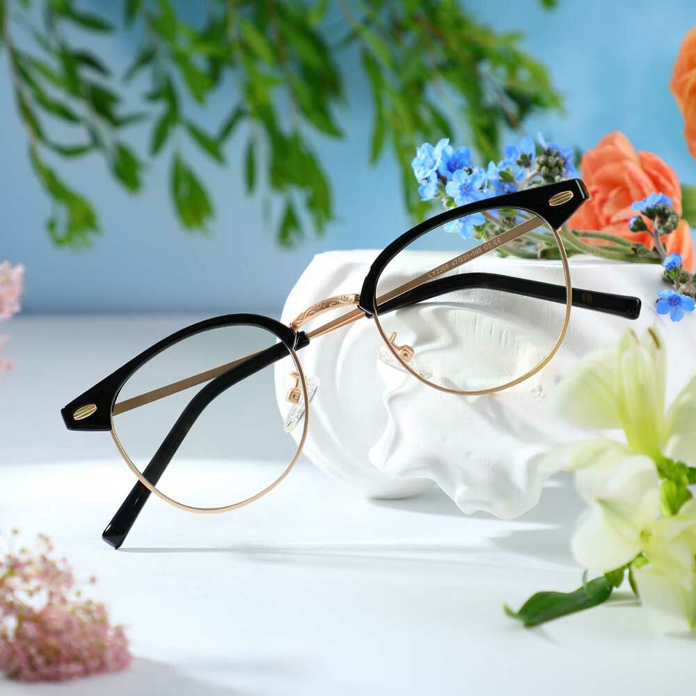 Dempsey Browline Schwarze Brille