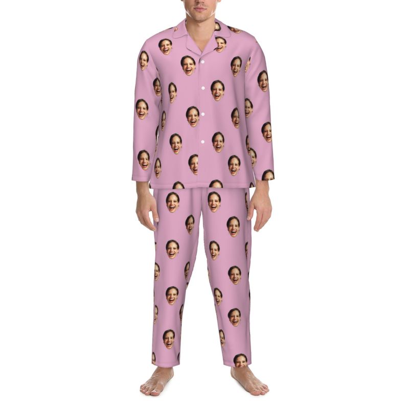 Personalized Pajamas Custom Photo and Color Design Your Own Attractive Gift for Loved One