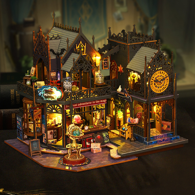 ブックヌック キット マジック 城 立体パズル ミニチュア ドールハウス