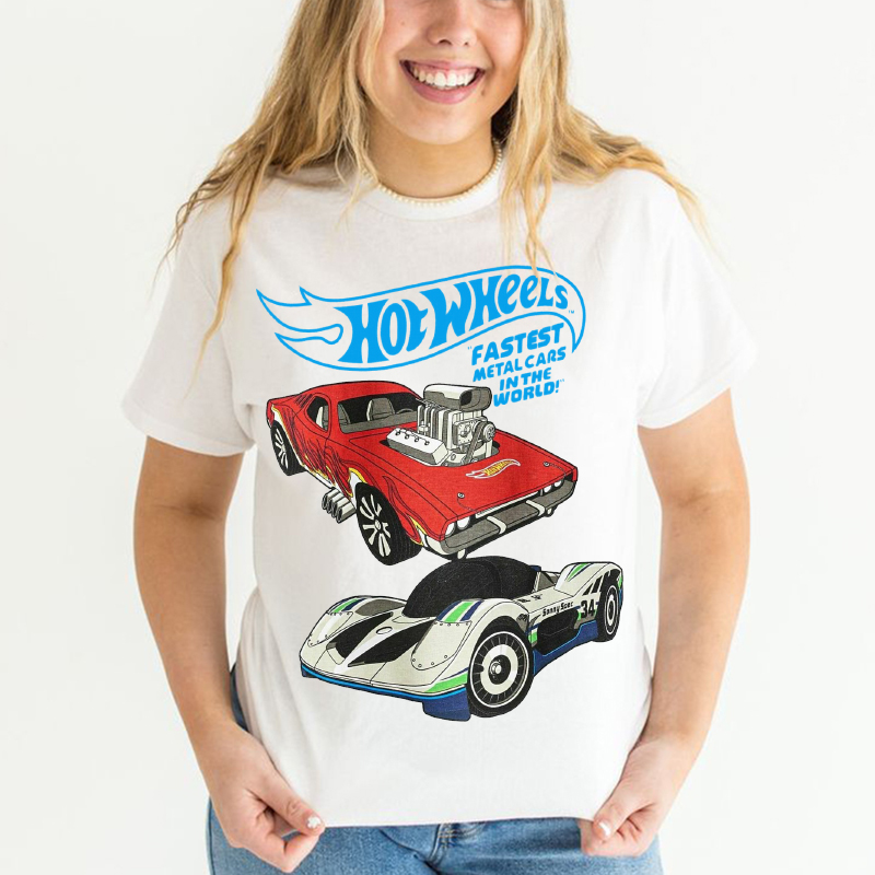 Personalized T-shirt Hot Wheels Fast Metal Cars Cool Printed Design Attractive Gift for Car Lovers