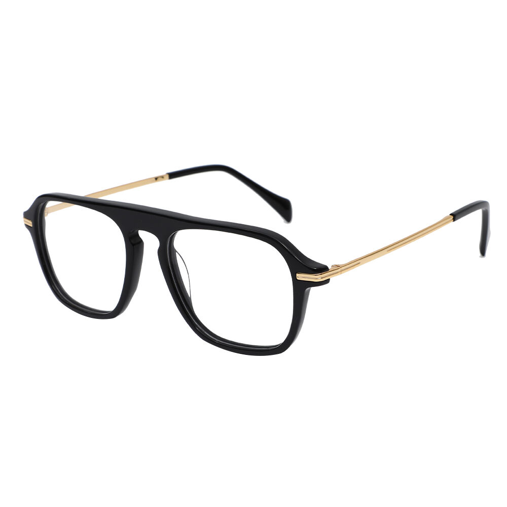 Christoe Aviator Black Glasses