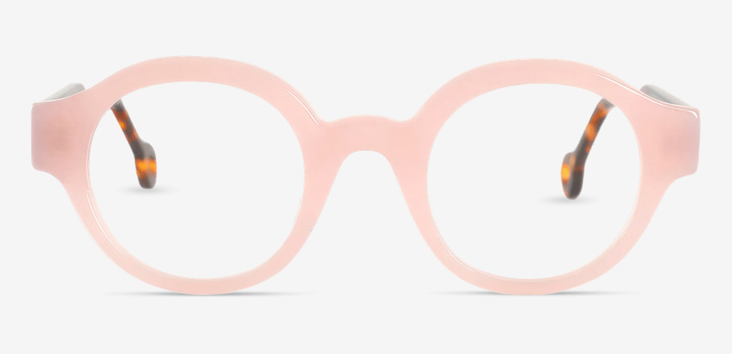 Polly Gafas Redondas Rosas