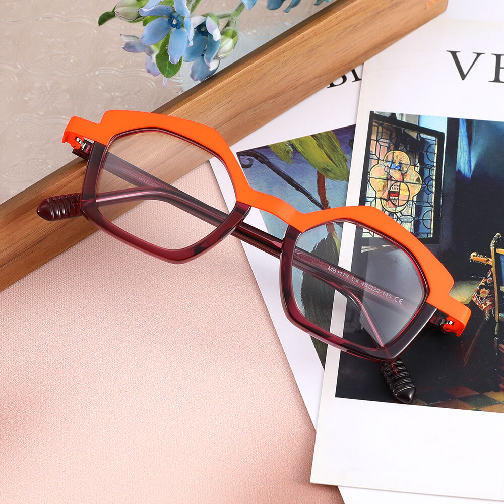 Parker Geometric Purple Glasses