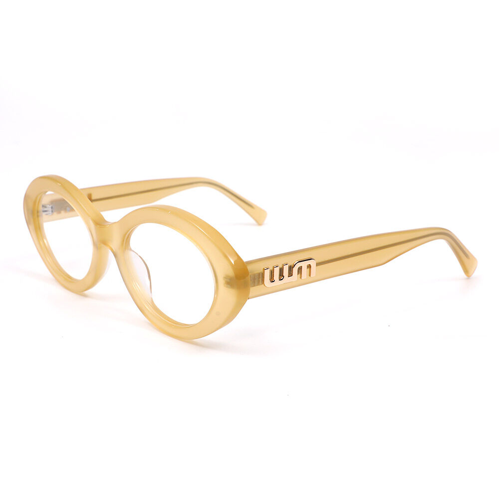 Maree Oval Yellow Glasses
