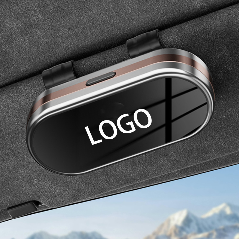 Personalized Car Mirror Glasses Case with Custom Logo Sunglasses Storage Box Gift for Men