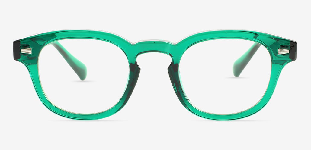 Lucien Grüne Quadratische Brille