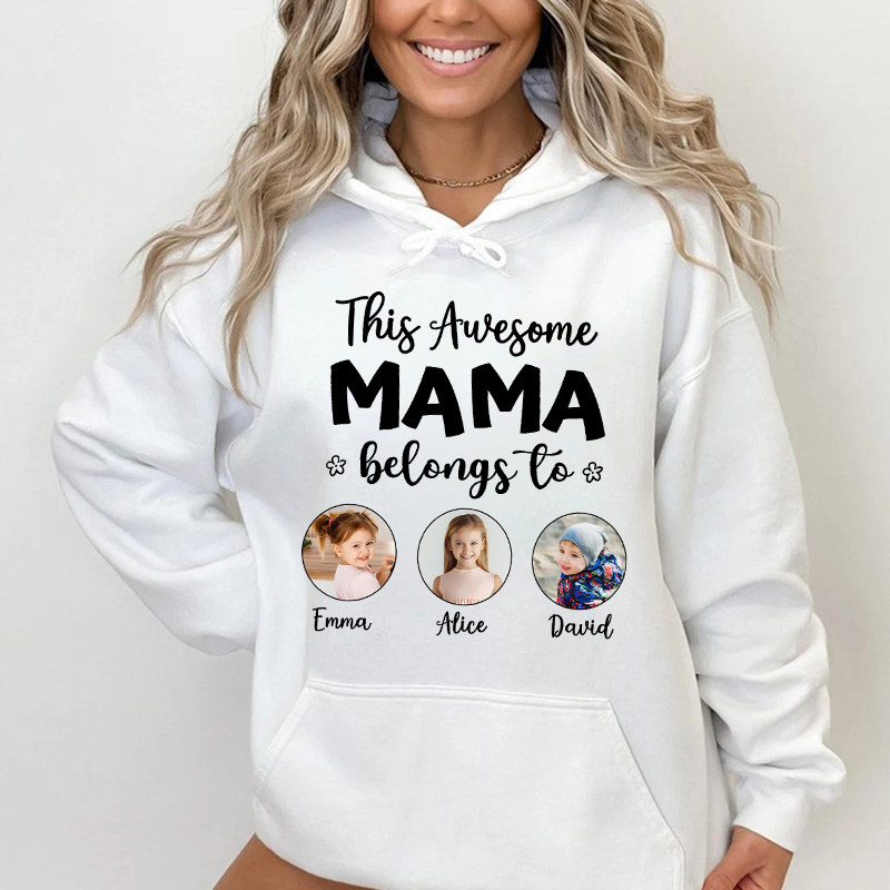 Felpa con cappuccio personalizzata con foto Regalo perfetto per la Festa della Mamma