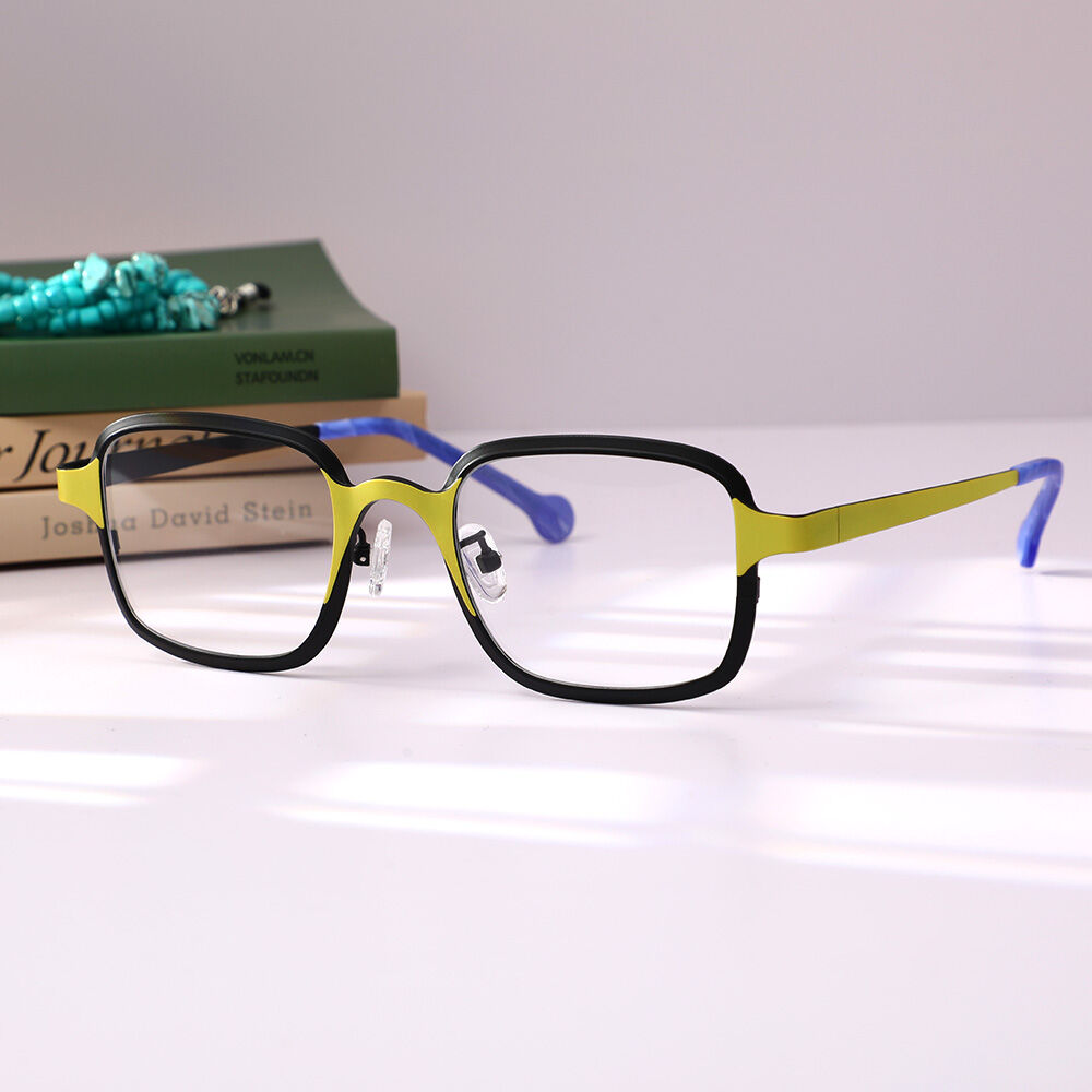 Afra Quadratische Schwarze Brille