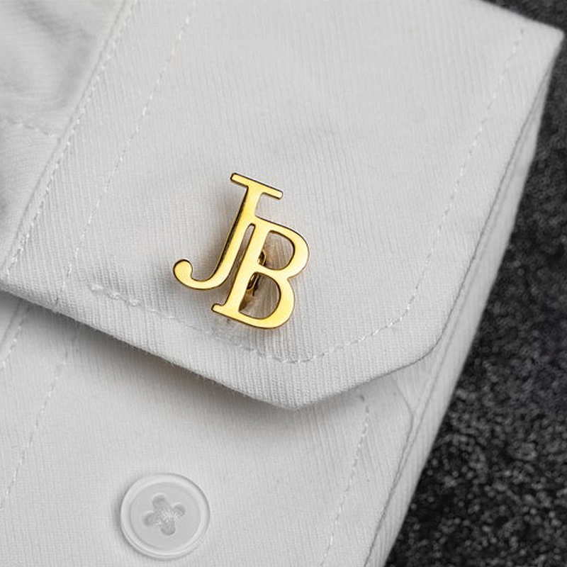 Personalized Custom Cufflink Initial Name Two Letters Design Precious Gift for Him Husband