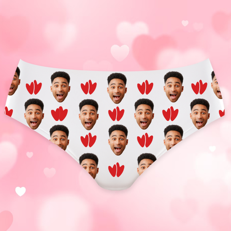 Personalized Photo Women's Underwear Creative Valentine's Day Gift "I'm Nuts About You"