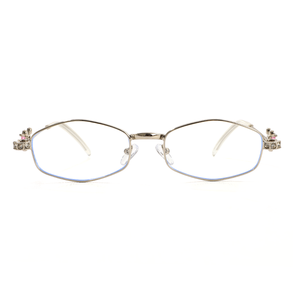 Penny Ovale Silberne Brille