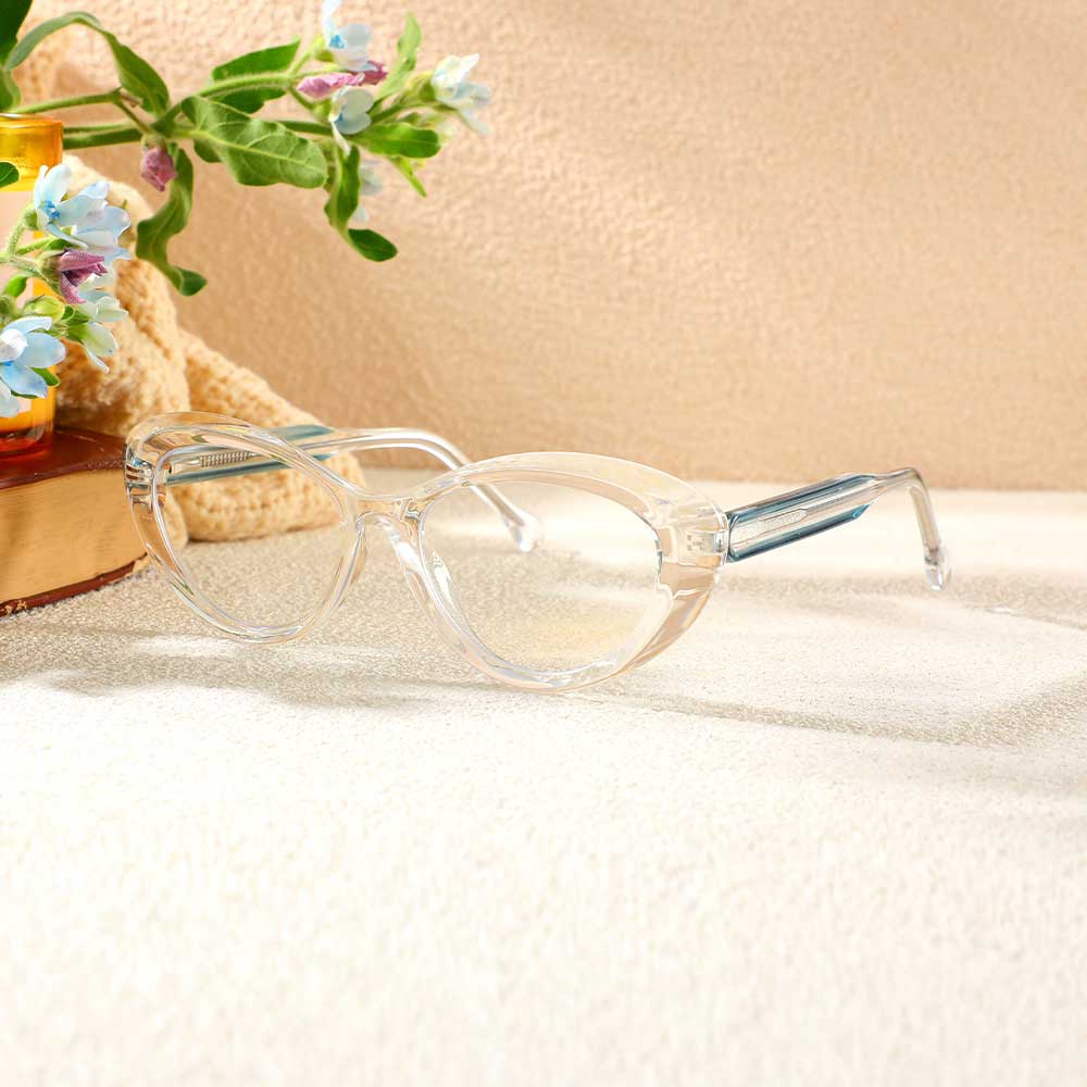 Occhiali da Vista Vogt Cat Eye Chiaro 