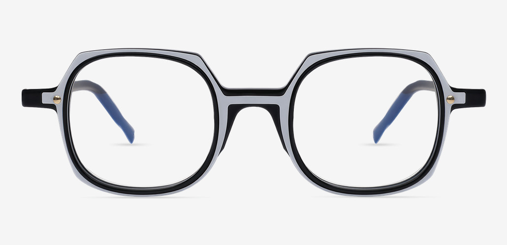 Violae Black Square Glasses