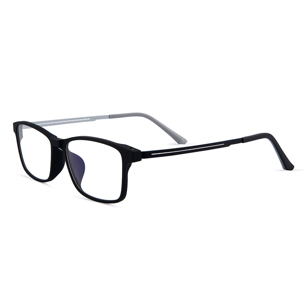 Salome Rectangle Black Grey Glasses