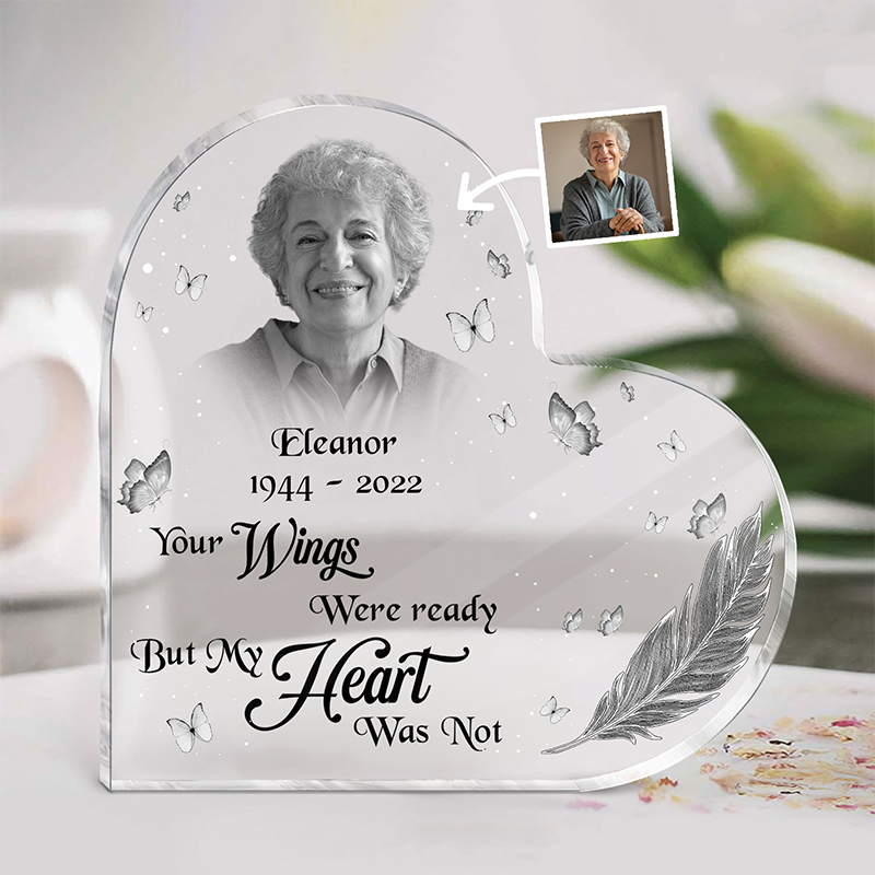 写真入れ ウィング 名前 メモリアル 記念 アクリル プレゼント オリジナル