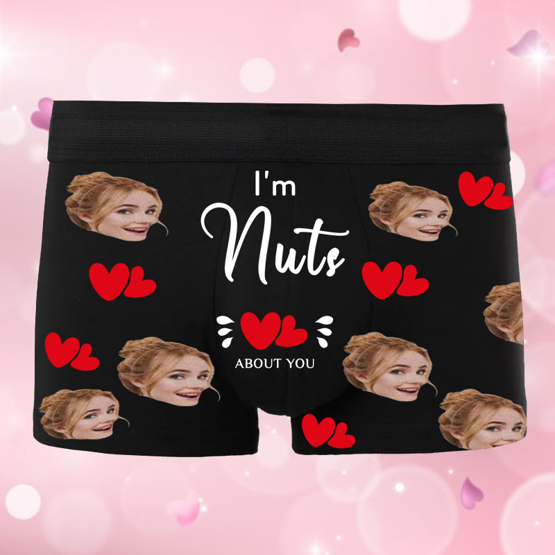 Calzoncillos bóxer para hombre con imagen personalizada, regalo creativo para novio