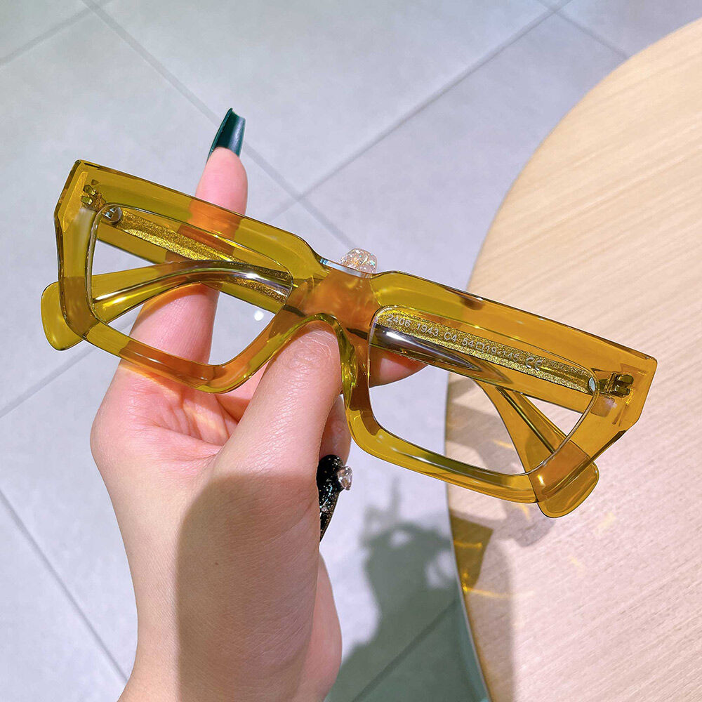 Evea Rectangle Gelbe Brille