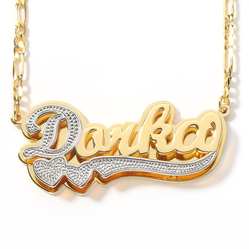 Collana Personalizzata Con Nome E Due Cuori