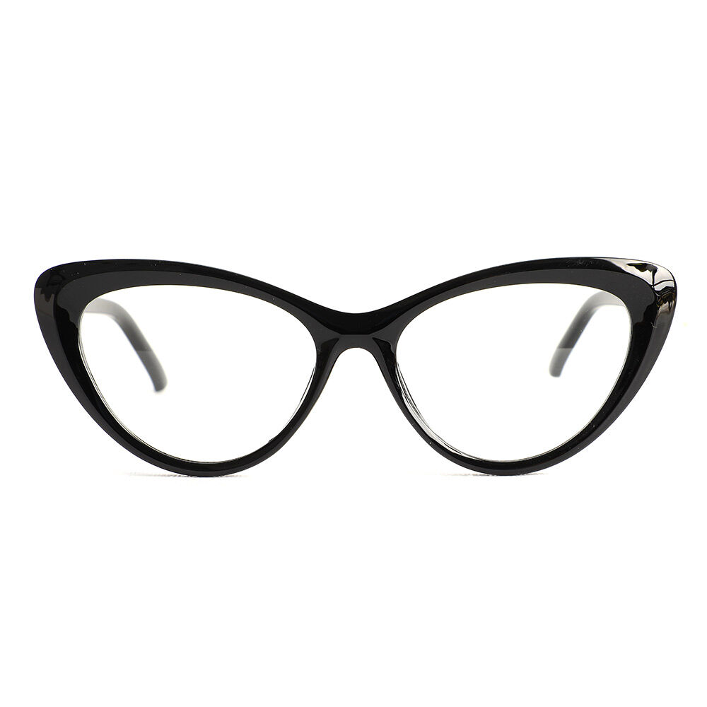 Pearl Cat Eye Schwarze Brille