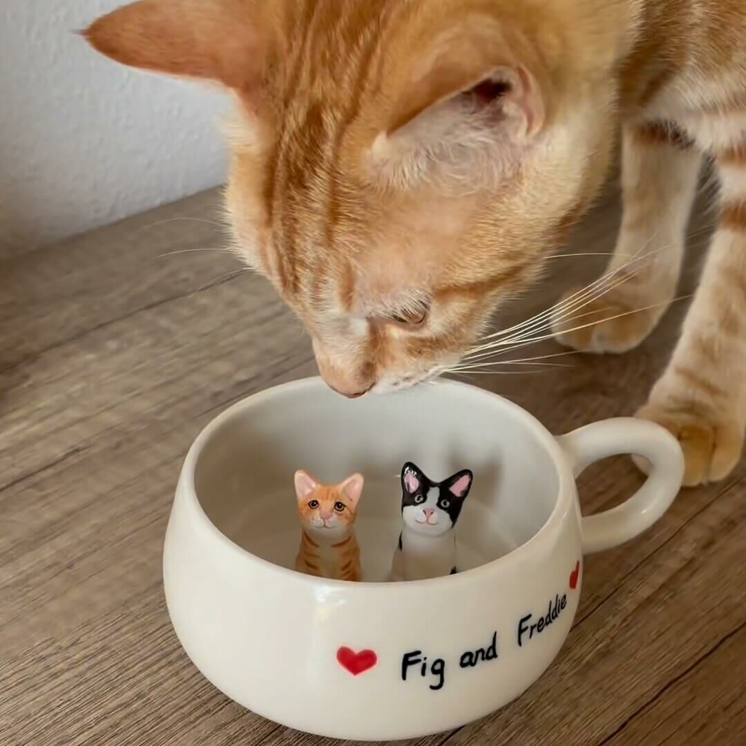 Personalized Ceramic Handmade Pet Mug Funny Gift for Pet Lovers