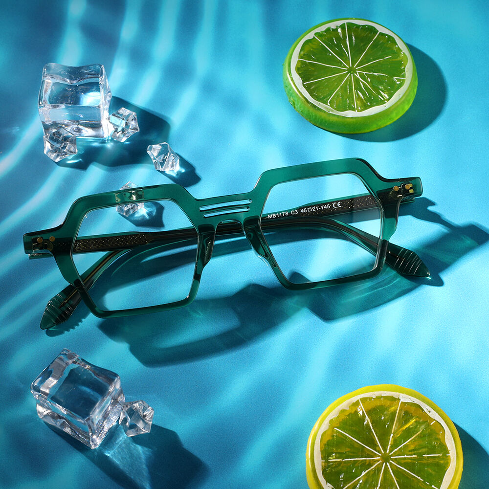 Murphy Geometric Green Glasses