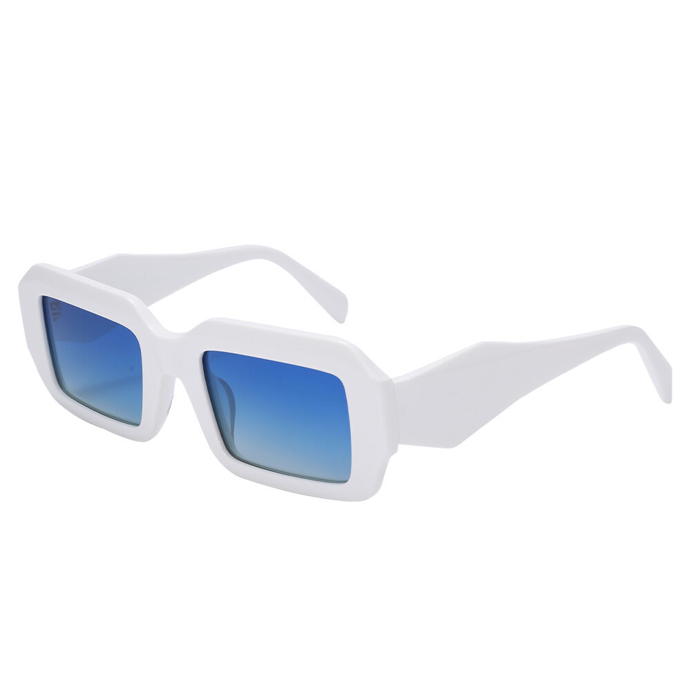 Lunettes de Soleil Drift Rectangle Blanc