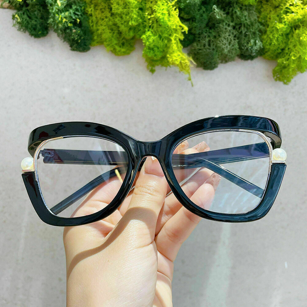 Halona Cat Eye Black Glasses