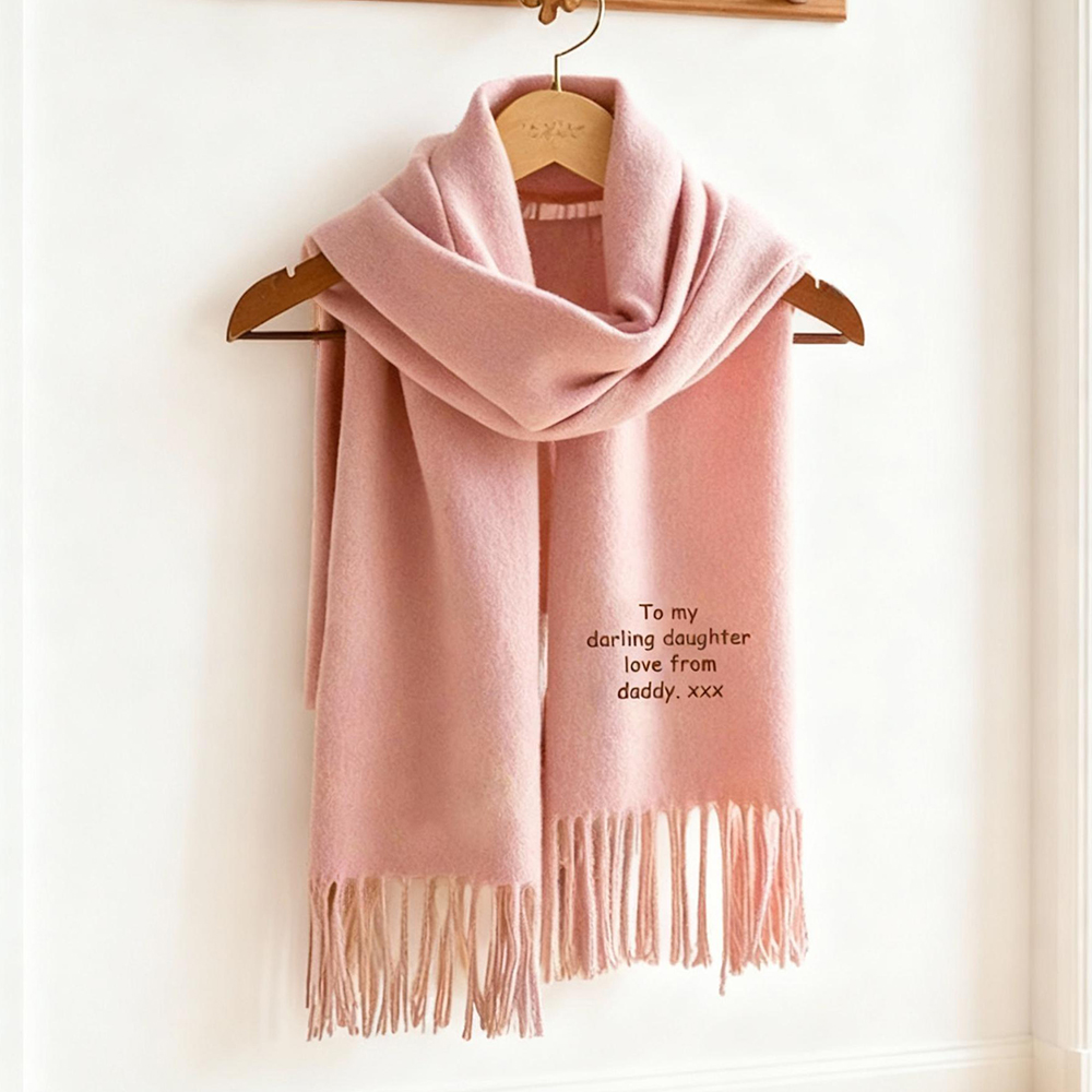 Personalized Scarves with Custom Embroidered Text Perfect Birthday Gifts for Children