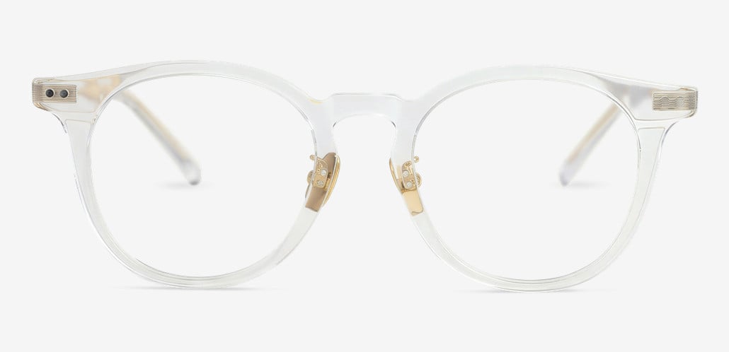 Troy Clear Round Glasses